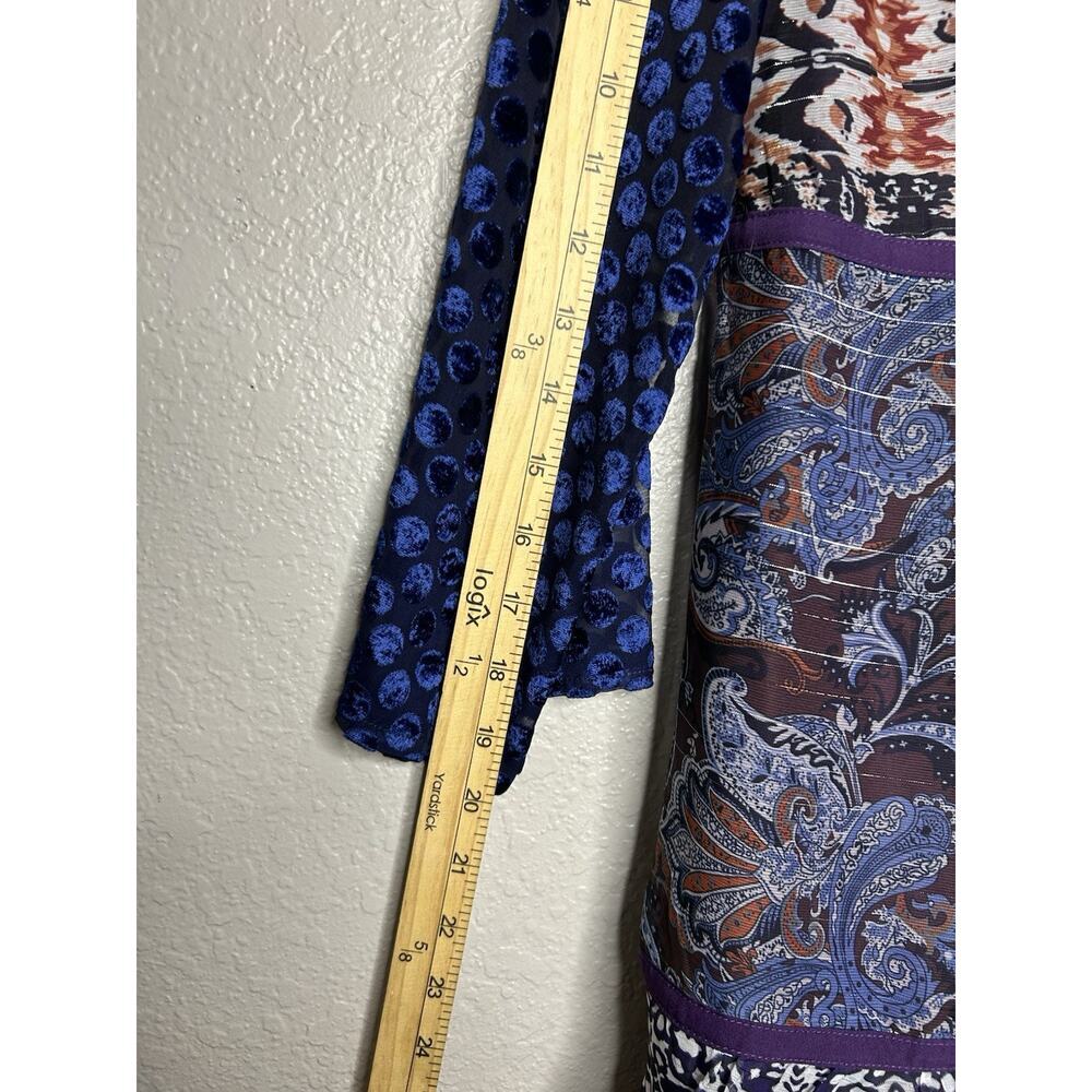 Soft Surroundings Embellished Patchwork Tunic Top… - image 3